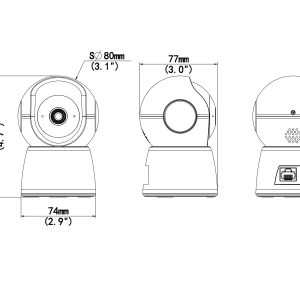 3MP Indoor Pan & Tilt Wi-Fi Camera (Uho-S2E-M3-A)