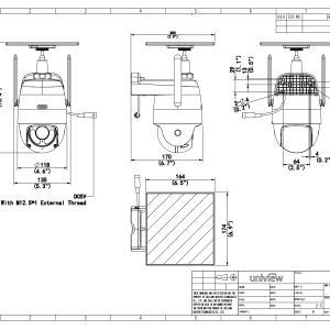3MP 4G Solar Battery Pan & Tilt Camera (Uho-P2G-M3F4D-EU)