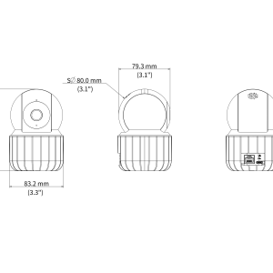 3MP Indoor Pan & Tilt Wi-Fi Camera (Uho-S3E-M3F3-A)